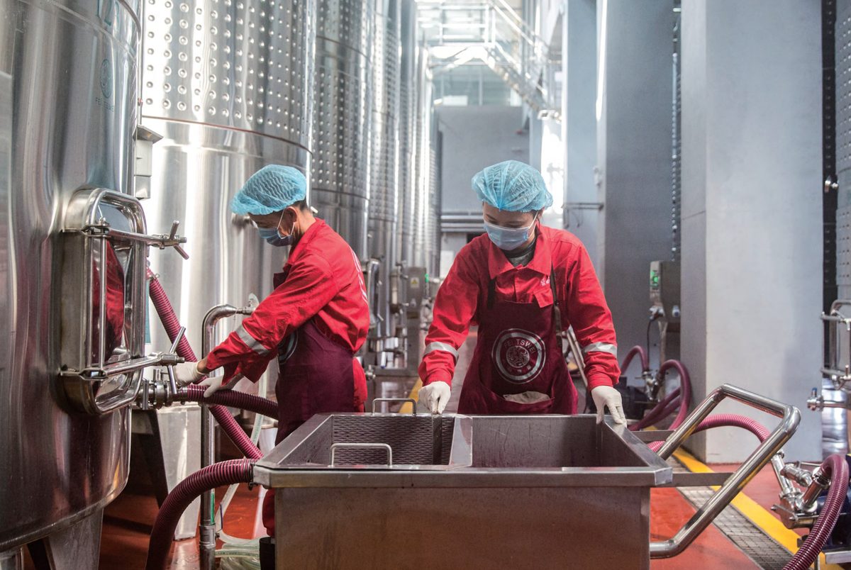 Fei Tswei · Pressing during winemaking