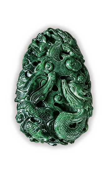 Owner's Reserve jadeite carving · a symbol of Fei Tswei Winery