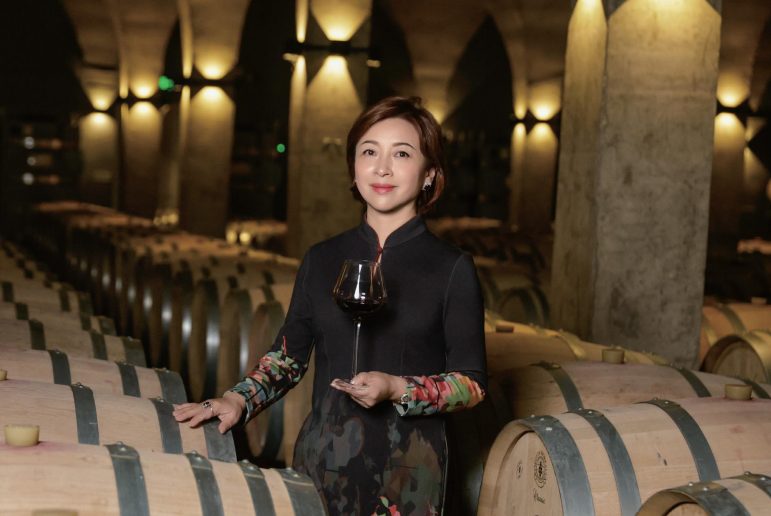 Ms. Lily, owner of Fei Tswei Winery, and her husband